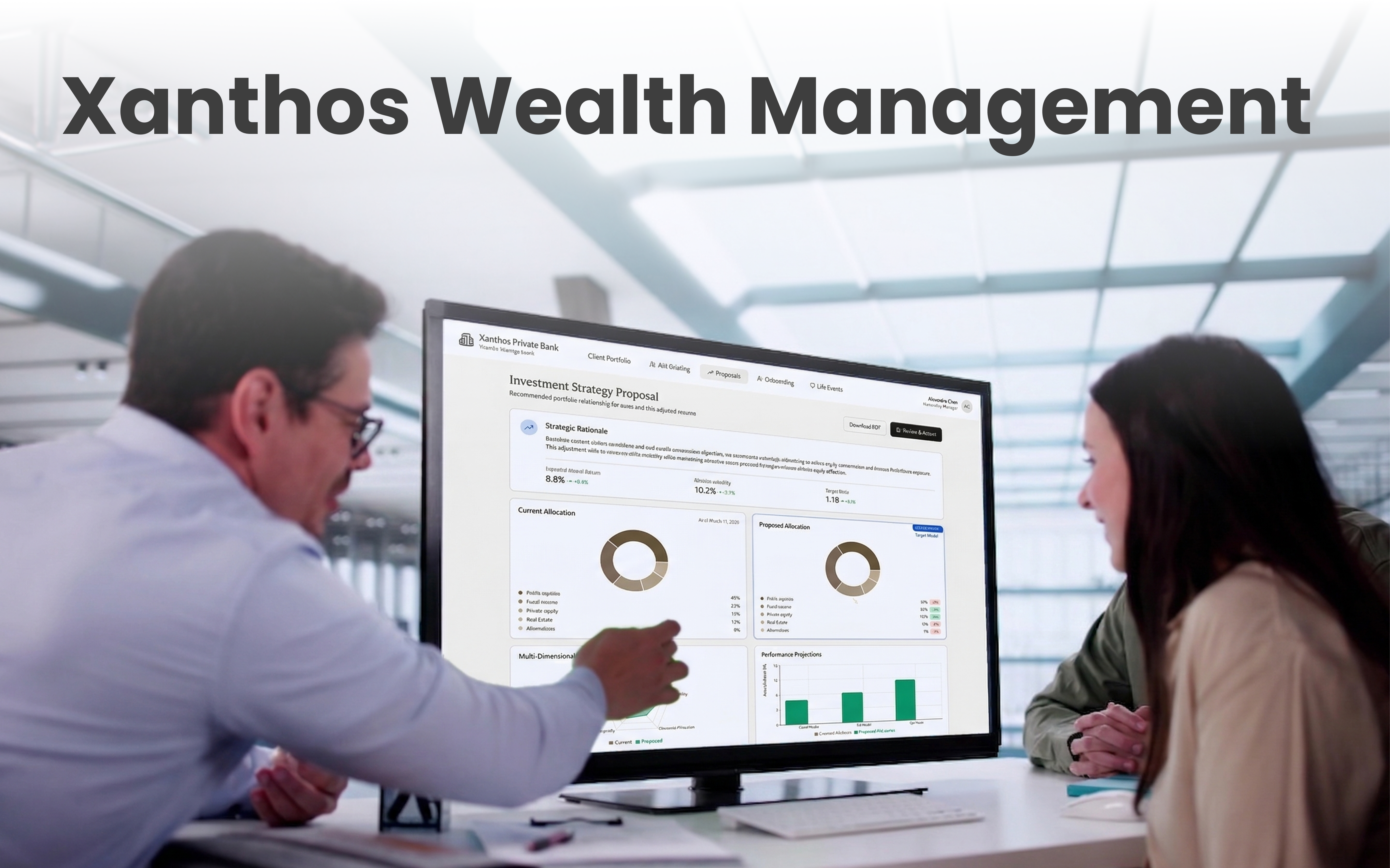 Xanthos Private Bank — UHNW Wealth Management Platform Concept