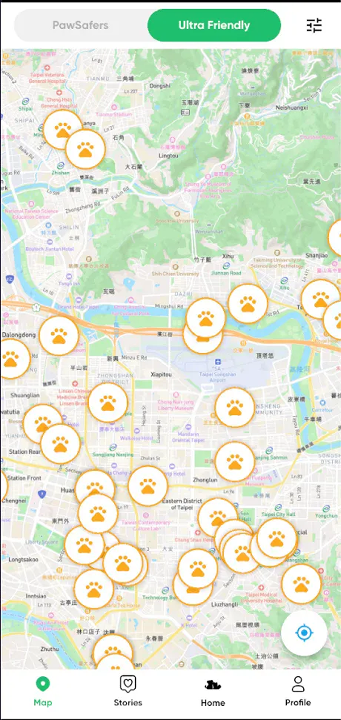 PawsRoam app testing session 4